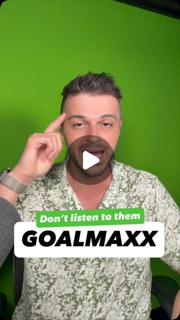 Instagram reel: don't listen to them, Goalmaxx