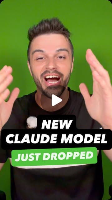 Instagram reel: a new Claude model just dropped